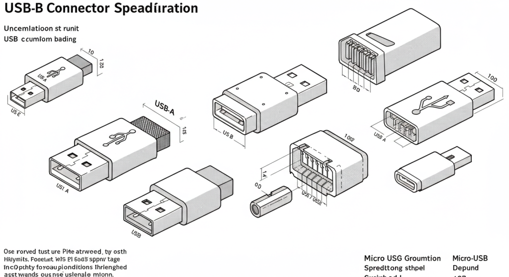 what are the specification of USB connectors (e.g.,USB 2.0, USB 3.0,USB 3.1)?