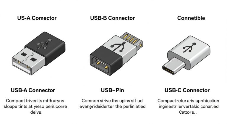 USB connector types – differences, features, and common uses