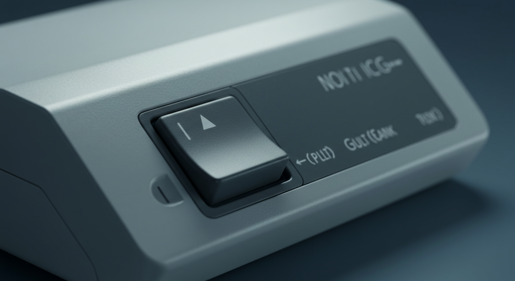 slide switch for medical equipment
