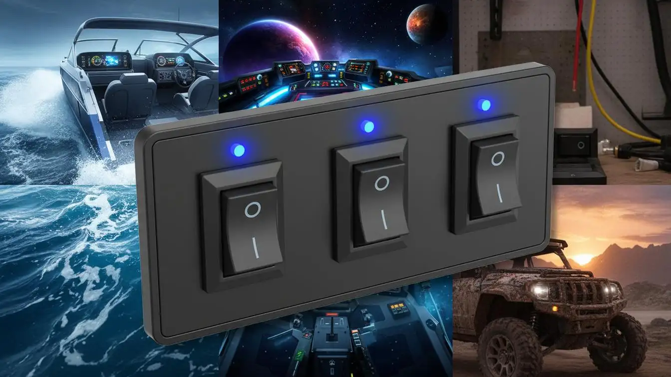 Waterproof Rocker Switch Panel Mount Durable Design Benefits of 12V Waterproof Rocker Switch Panel - Hanxia