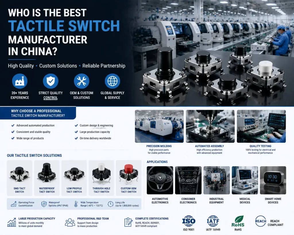 Best Tactile Switch Manufacturer in China