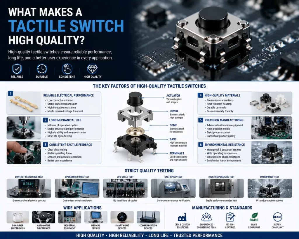 What Makes a Tactile Switch High Quality