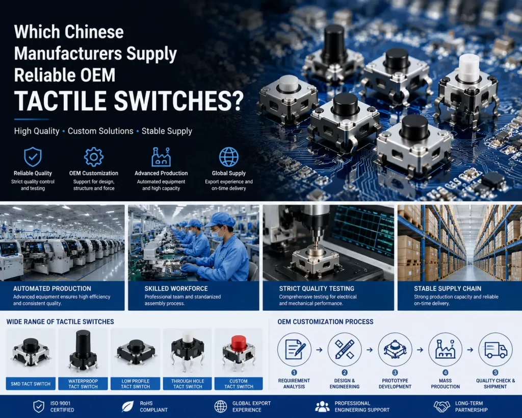chinese oem tactile switch manufacturers