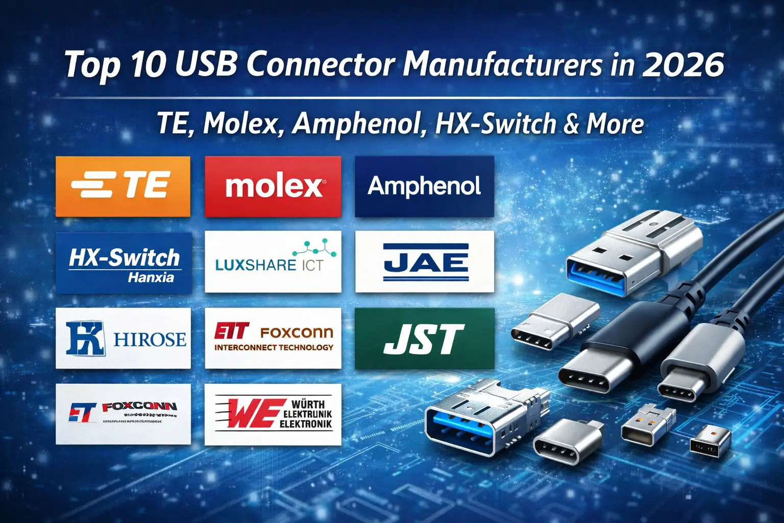 Top 10 USB Connector Manufacturers in 2026